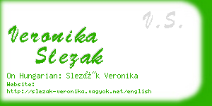 veronika slezak business card